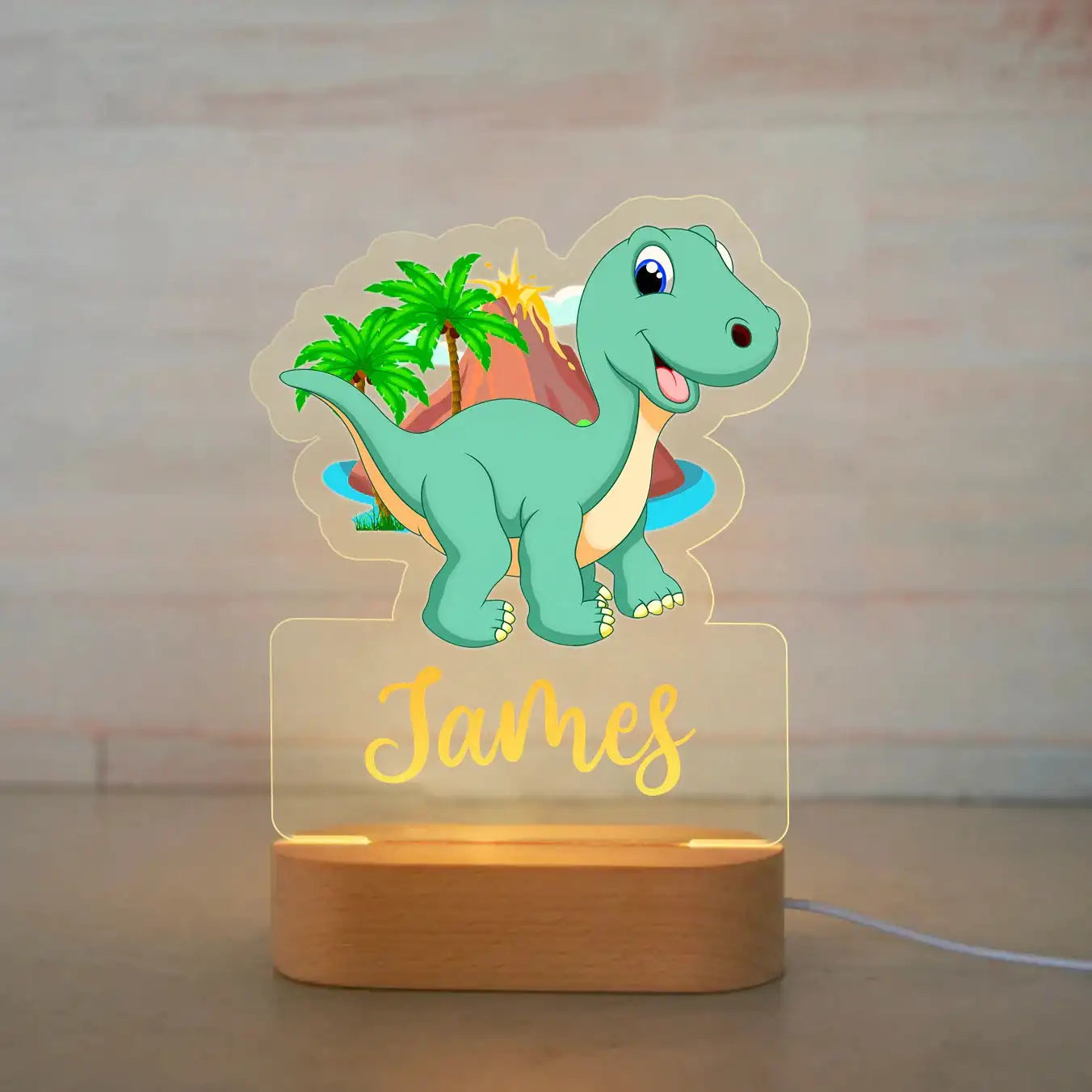 Personalized Animal Night Light – Custom Name Acrylic Lamp for Kids & Baby Room Décor - Image 27