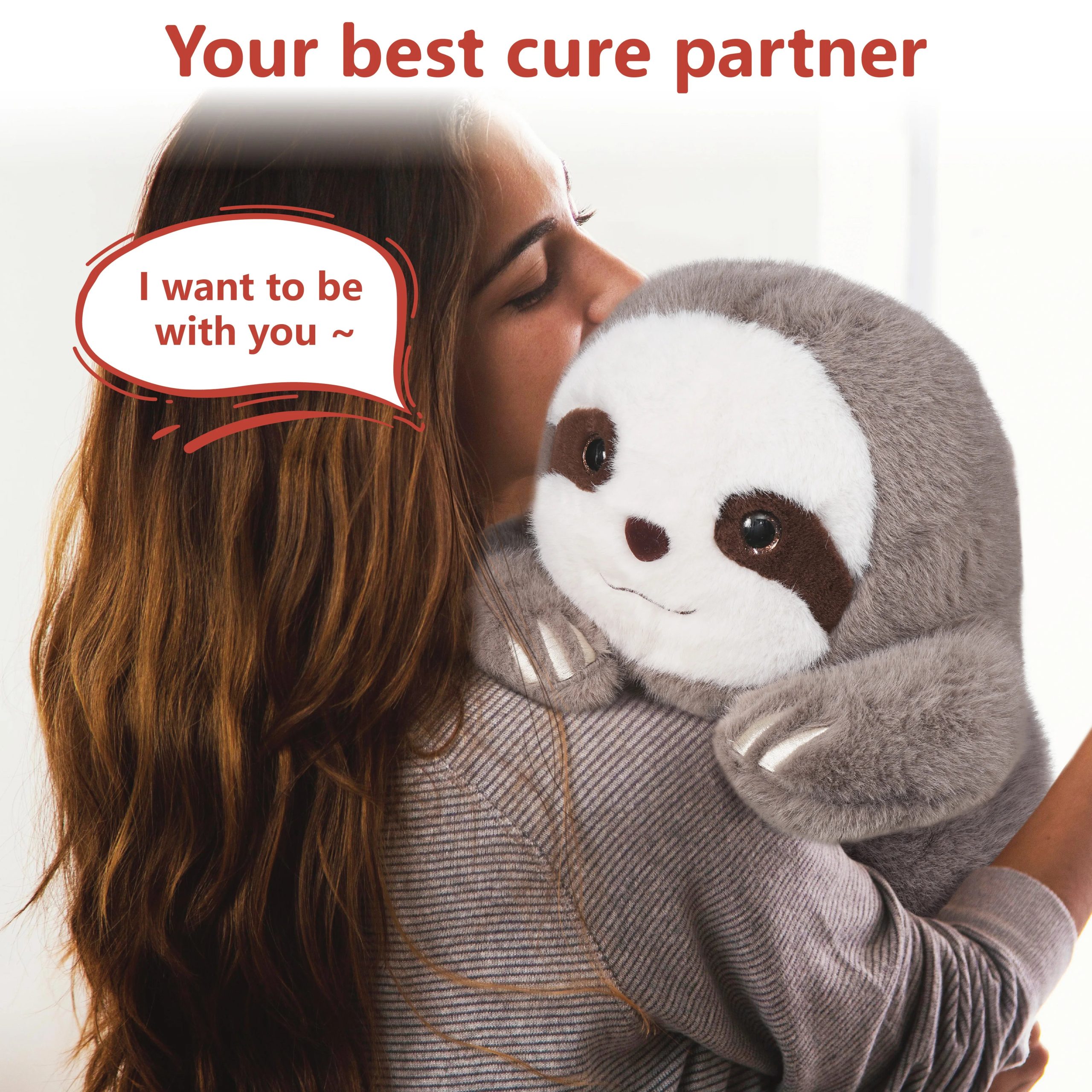 14" Weighted Sloth Stuffed Animal – 3.5lb Plush Toy for Kids & Adults, Anxiety Relief Gift - Image 2