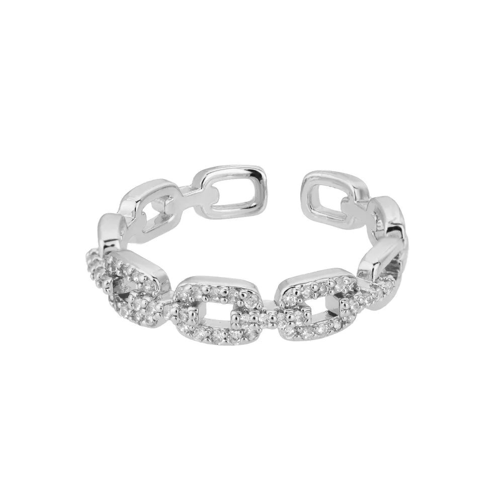 Classic Twist Chain Open Rings for Women - Image 22