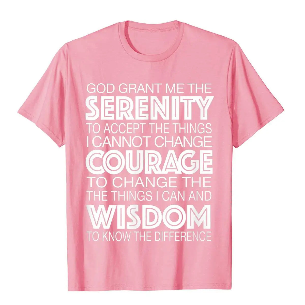Serenity Prayer T-Shirt – Alcoholics Anonymous 12-Step Program Cotton Tee for Men - Image 4