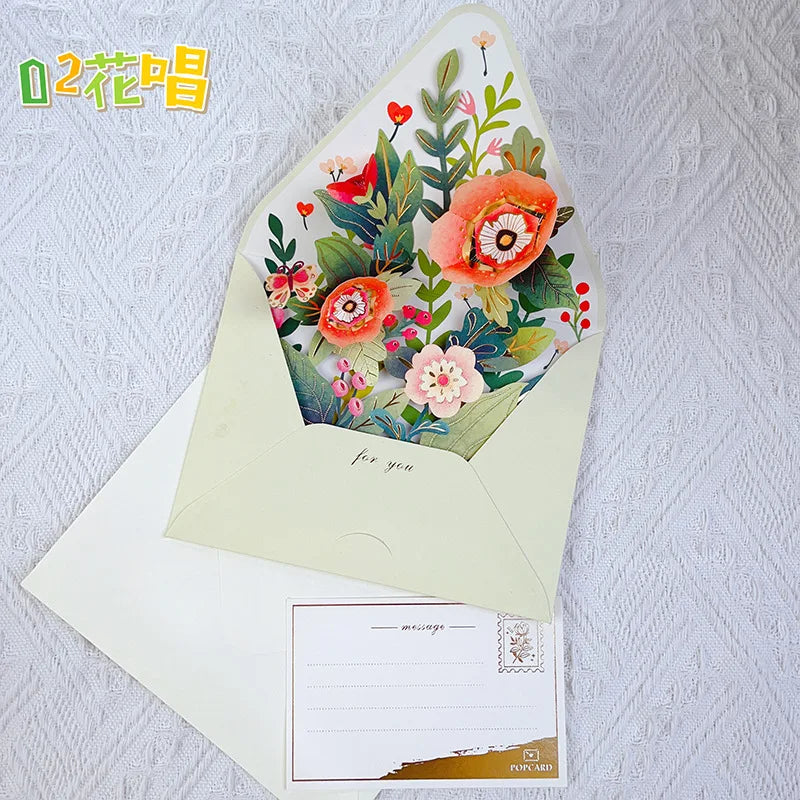 3D Flower Greeting Card Set – Romantic Cards for Birthdays, Christmas, Weddings & More - Image 7