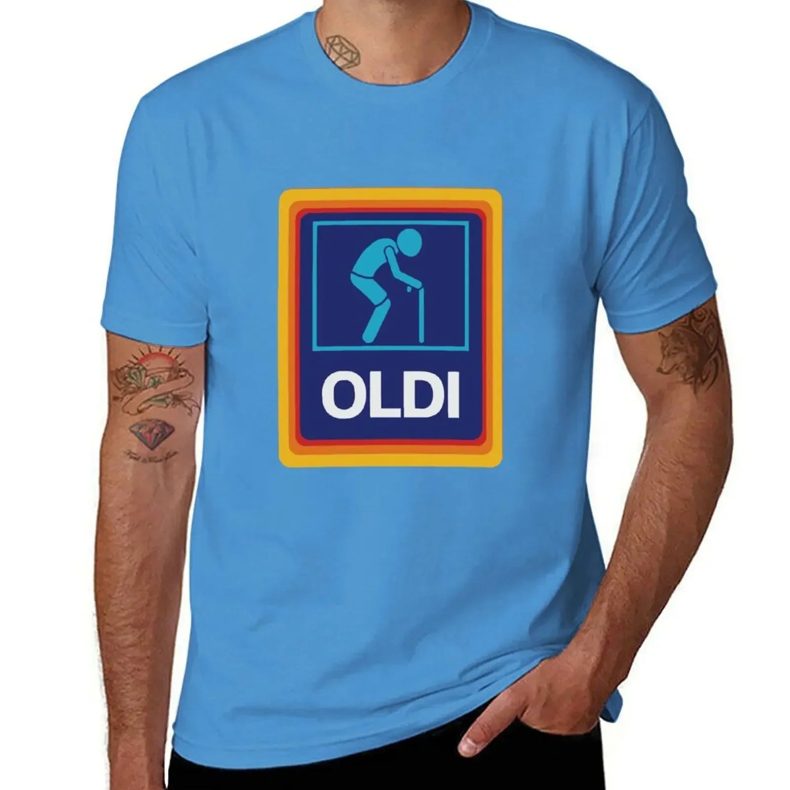 OLDI & ALDI Parody T-Shirt – Funny Oversized Tee for Dad, Grandpa, Husband, or Boyfriend - Image 13