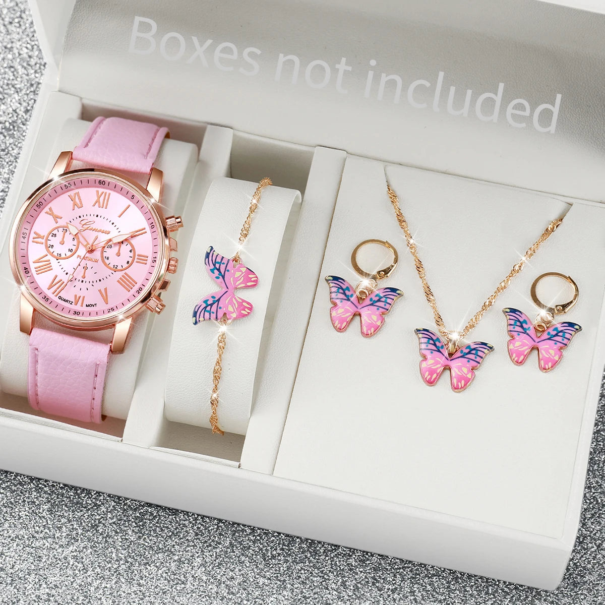 5/6PCS Fashion Women's Quartz Watch Jewelry Set - Image 4