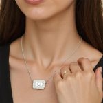 Trendy Initial Letter Pendant Necklace – Personalized Belt Buckle Style Y2K Jewelry for Women