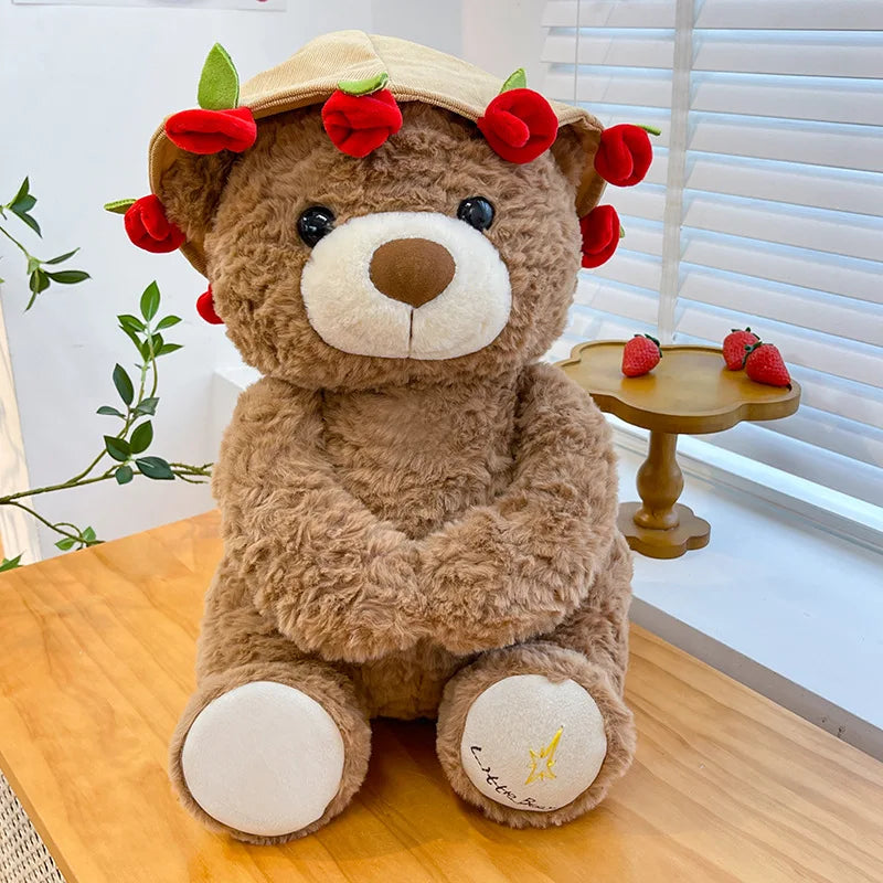 Romantic Teddy Bear Hugging Roses Bouquet – New Style Rose Bear Plush Toy - Image 5