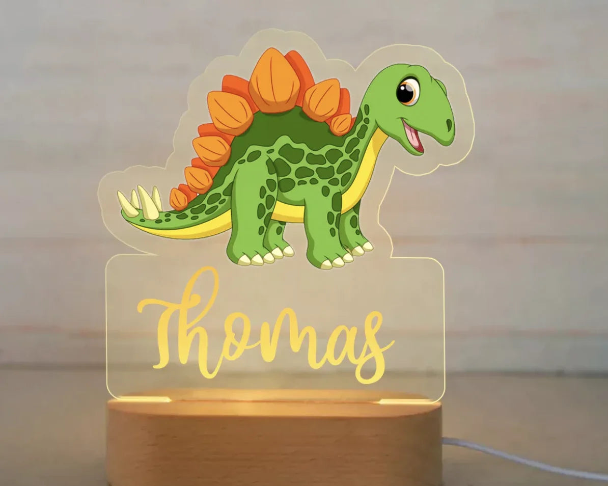 Personalized Animal Night Light – Custom Name Acrylic Lamp for Kids & Baby Room Décor - Image 7