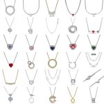 New Fine Red Love Heart Necklace – 925 Silver-Plated with Shining Zircon Bow