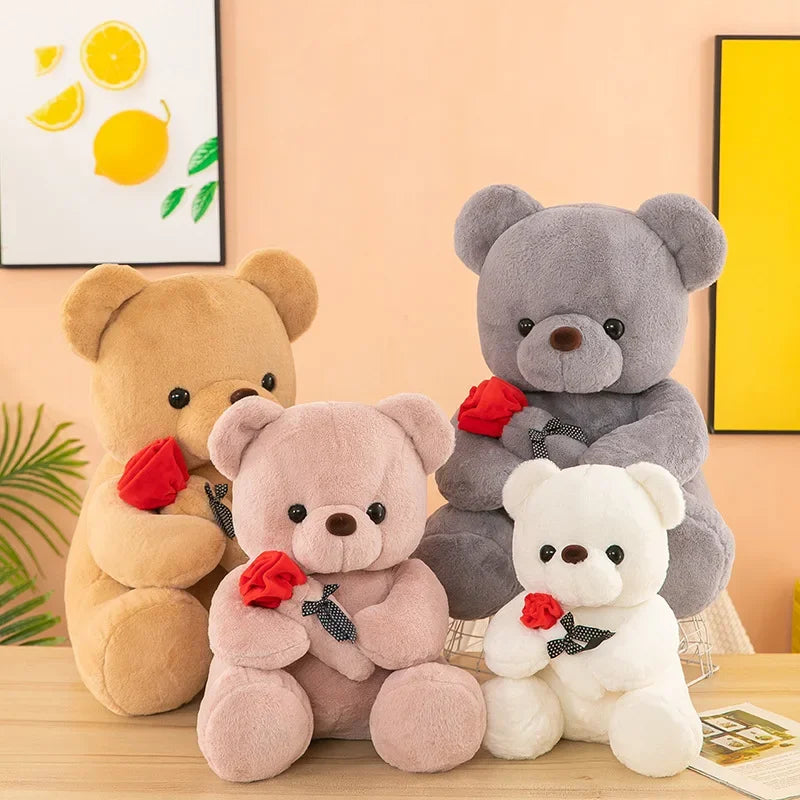 Valentine’s Day Roses Teddy Bear Plush Toy - Image 2