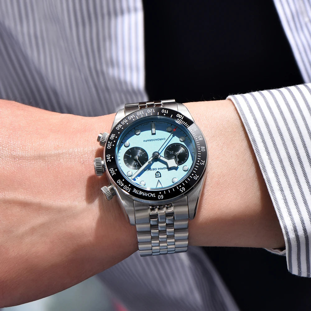 2025 New PAGANI DESIGN Panda Men's Quartz Chronograph Watch – Waterproof Timepiece with Sapphire Mirror & Ceramic Bezel - Image 2