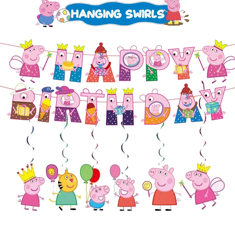 Peppa Pig Birthday Party Set – Kids’ Party Supplies with Speaker, Plates, Cups & Decorations - Image 24
