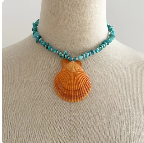 Exaggerated Conch Pendant Necklace – Punk Fashion Summer Beach Jewelry for Women - Image 15