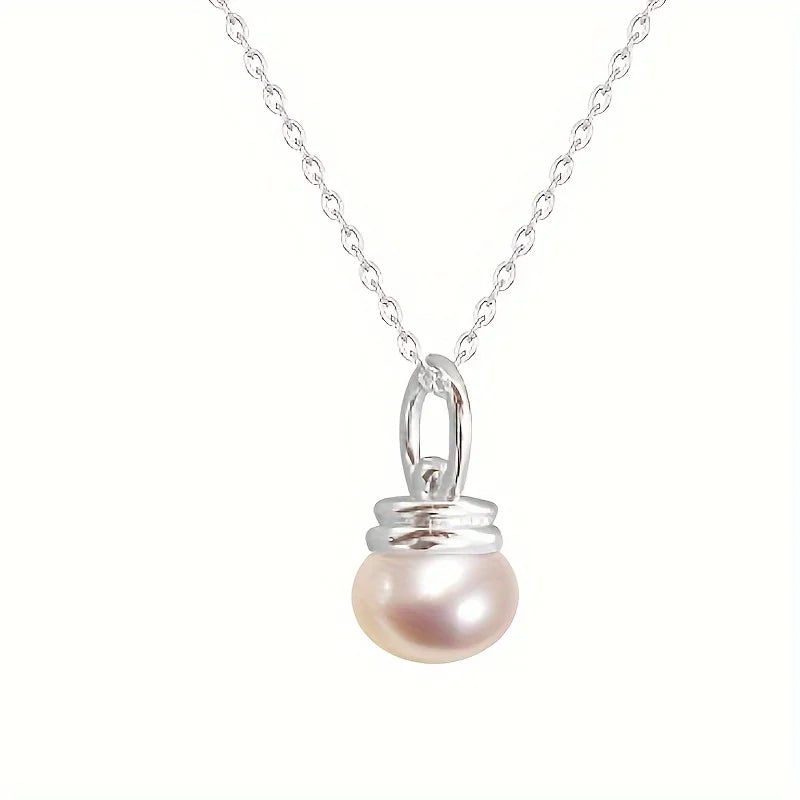 Lxalry Handmade 14K Gold-Plated Glass Pearl Necklace – Eco-Friendly Light Bulb Pendant Jewelry Gift for Women - Image 4
