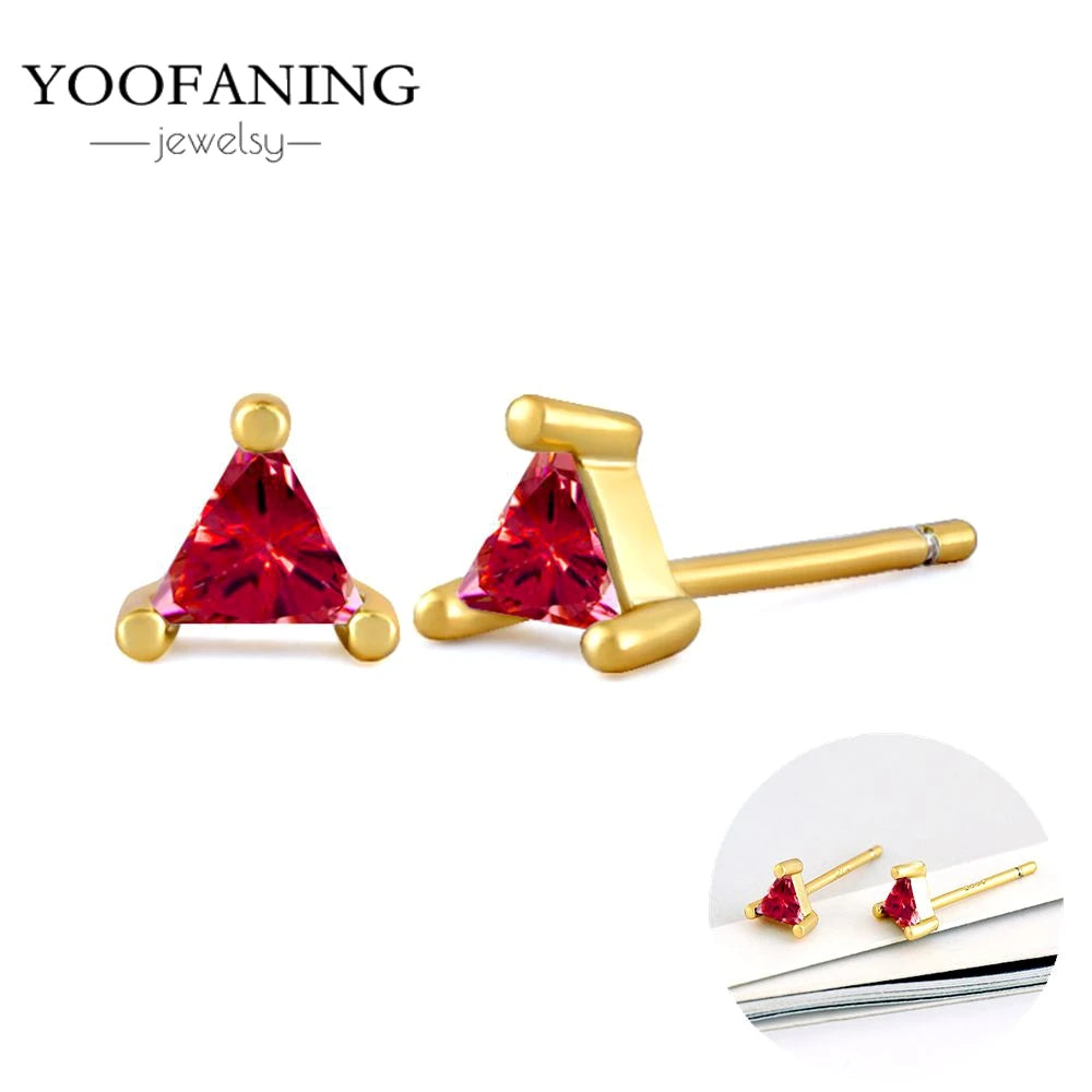 925 Sterling Silver Red Series Hoop Earrings – Red Zircon Love, Strawberry & Starfish Design - Image 52