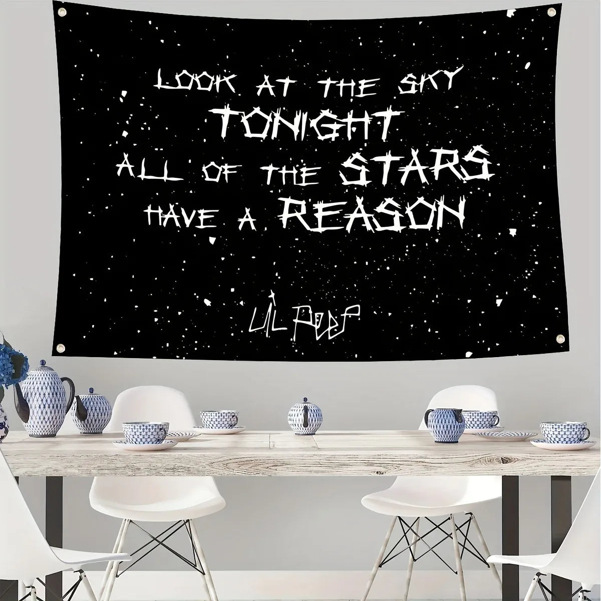 Lil Peep Rapper Tapestry – Artistic Wall Hanging Flag & Home Decor - Image 3