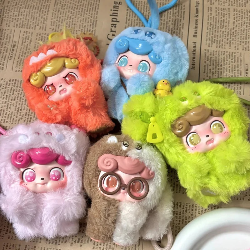 Jotoys Q Baby Emotional Hairy Monster Blind Box Series – Cute Backpack Ornament & Keychain Surprise Gift - Image 3