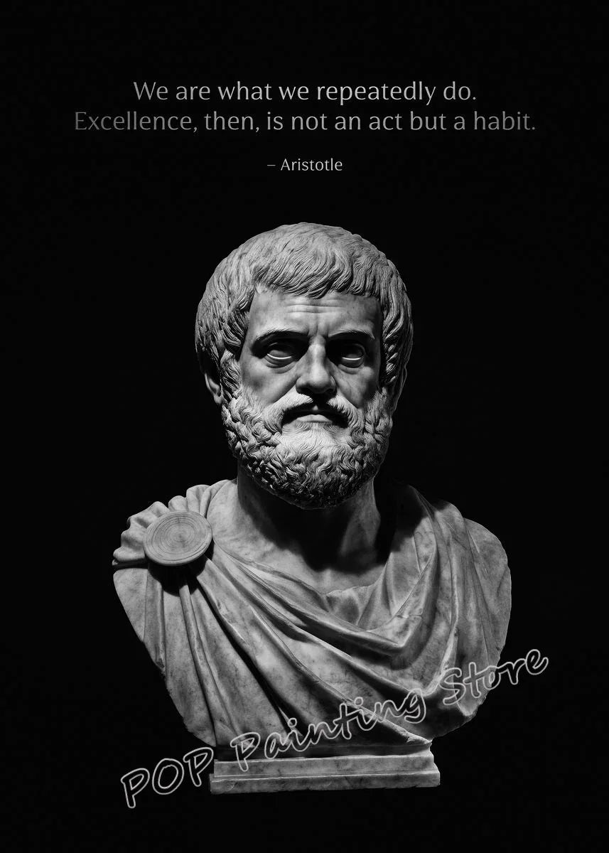 Stoic Wisdom Philosophical Quote Poster – Minimalist Greek Sculpture Canvas Wall Art - Image 12