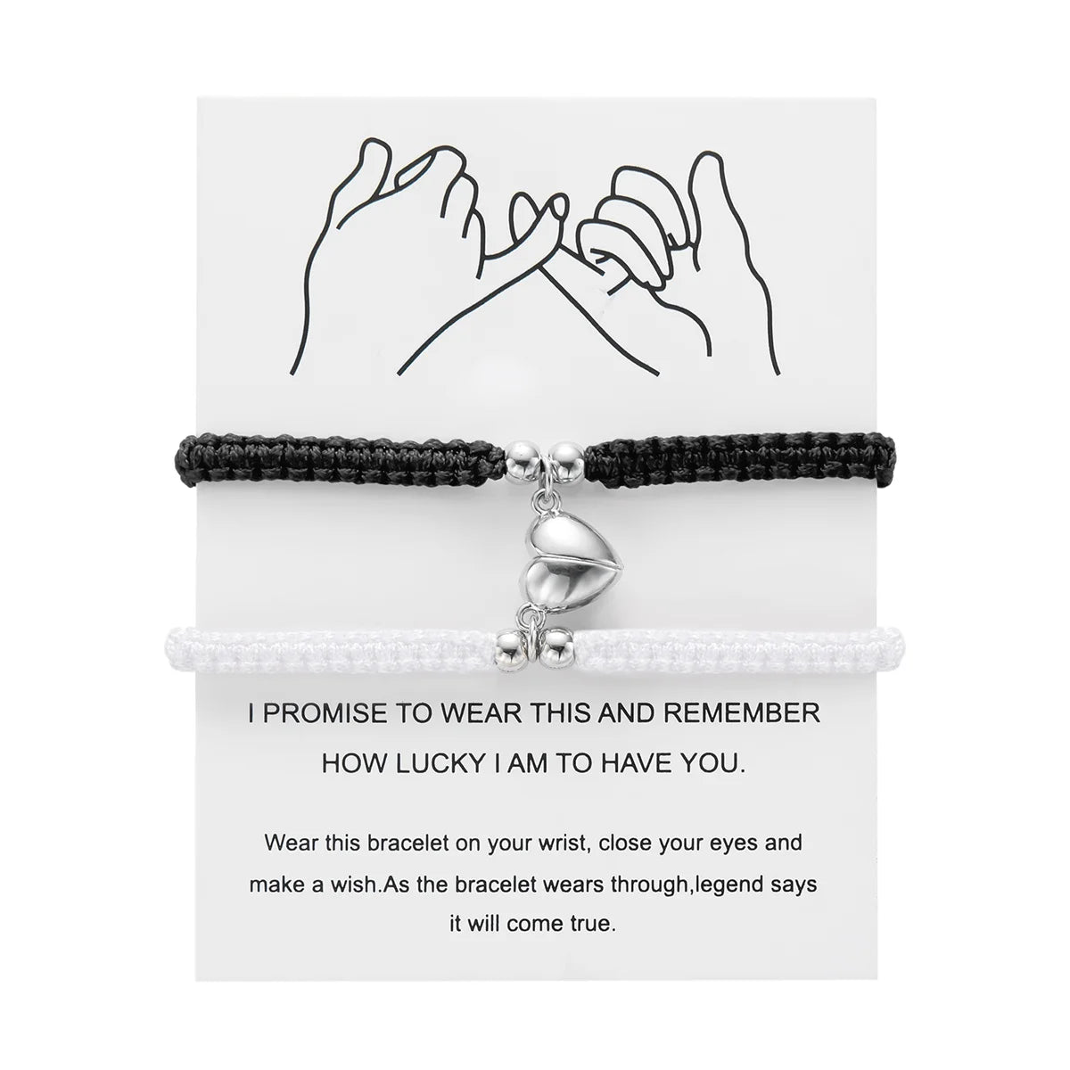 Romantic Heart Magnetic Attract Couple Bracelet Set - Image 13