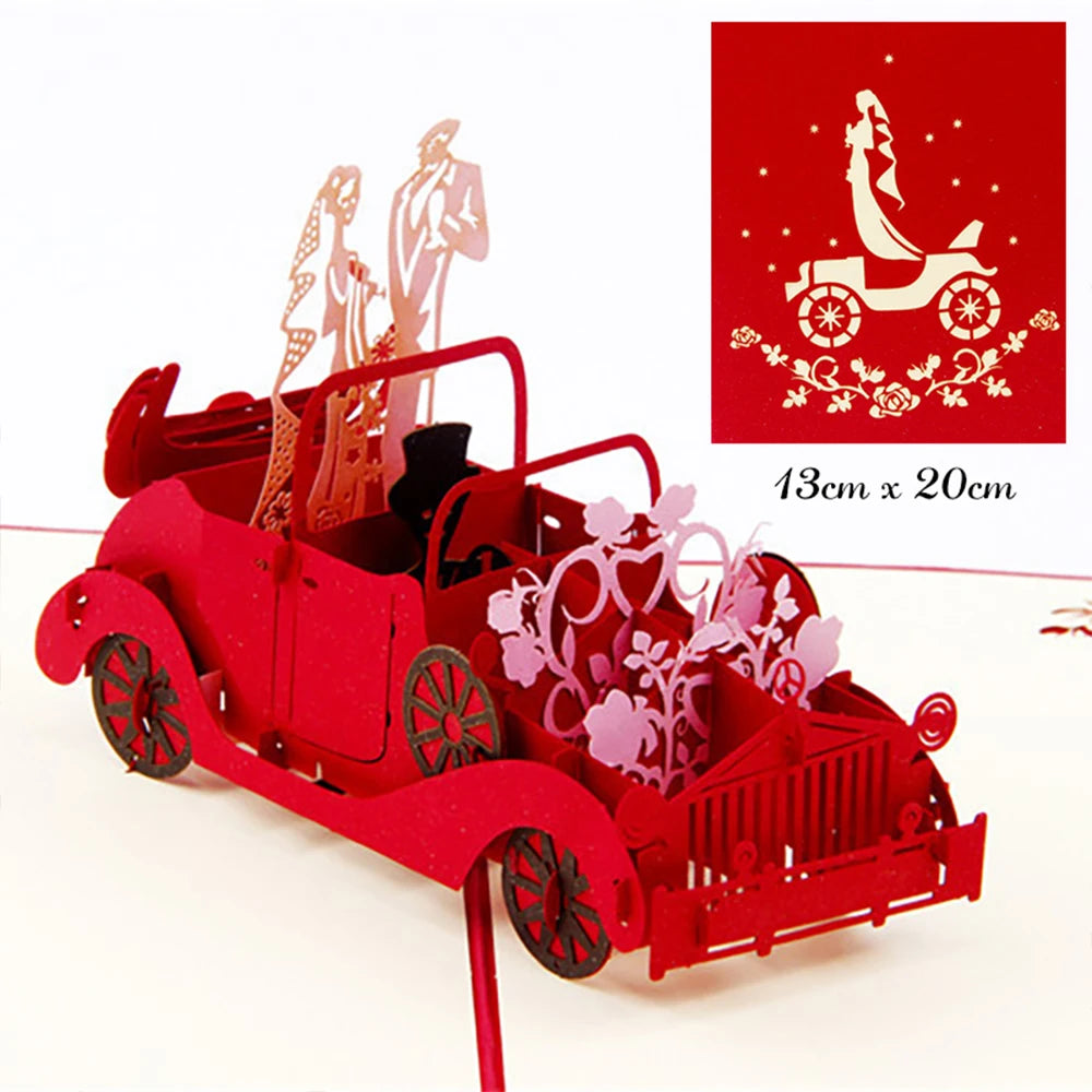 Hot 3D Creative Card – Valentine's Day, Wedding Invitation & Thank You Card - Image 24