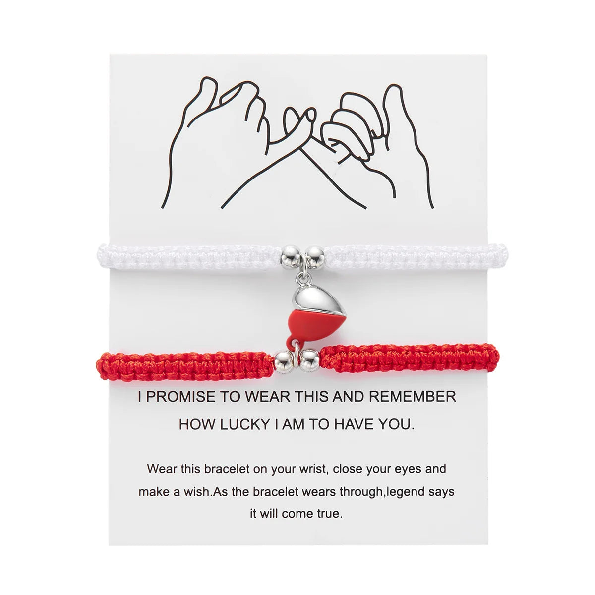 Romantic Heart Magnetic Attract Couple Bracelet Set - Image 11