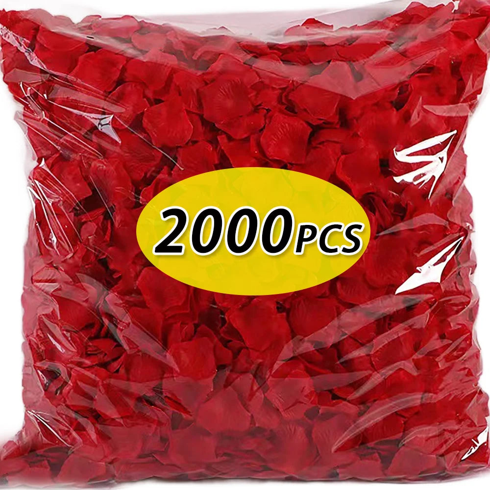 2000/100 Pcs Artificial Fake Rose Petals