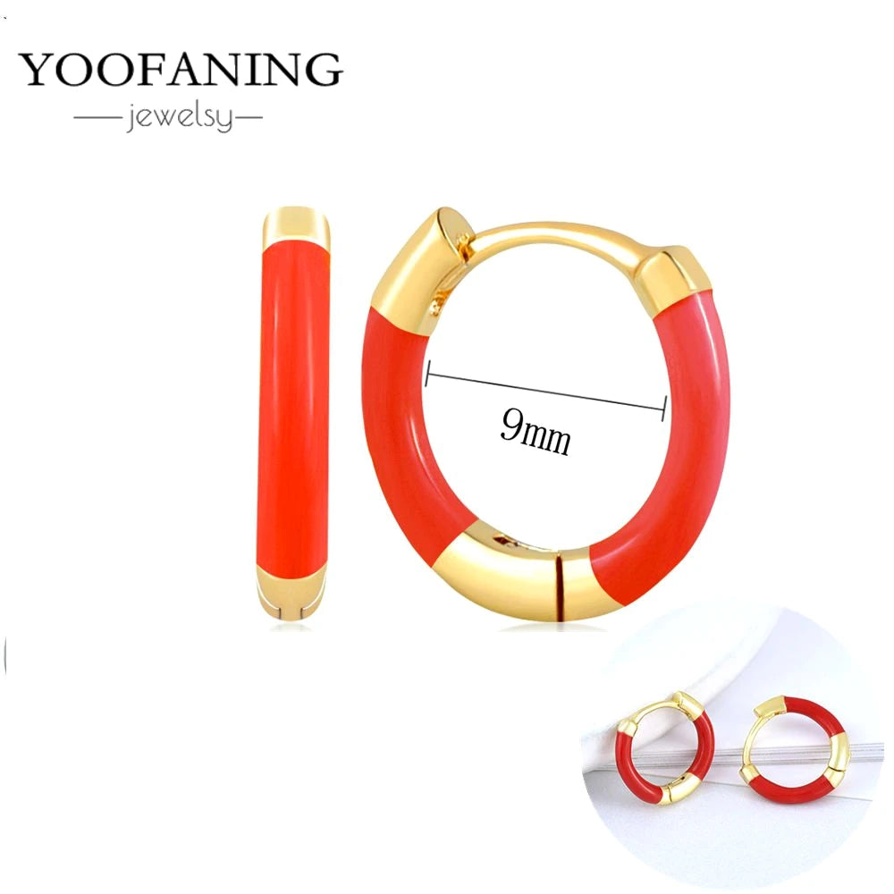 925 Sterling Silver Red Series Hoop Earrings – Red Zircon Love, Strawberry & Starfish Design - Image 22