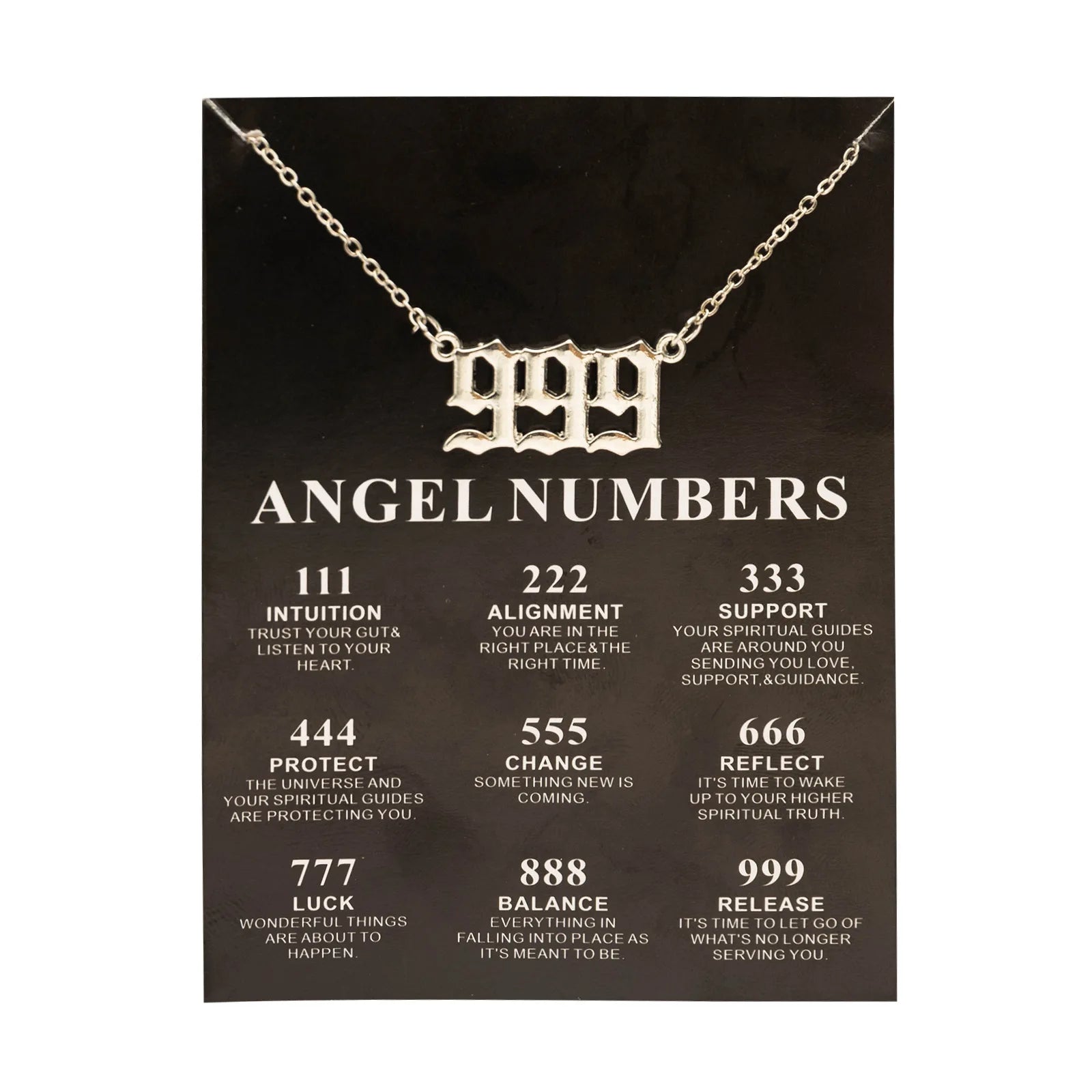 Fashion Alloy Gold Color Lucky Angel Numbers Wish 777 Pendant Necklace - Image 19