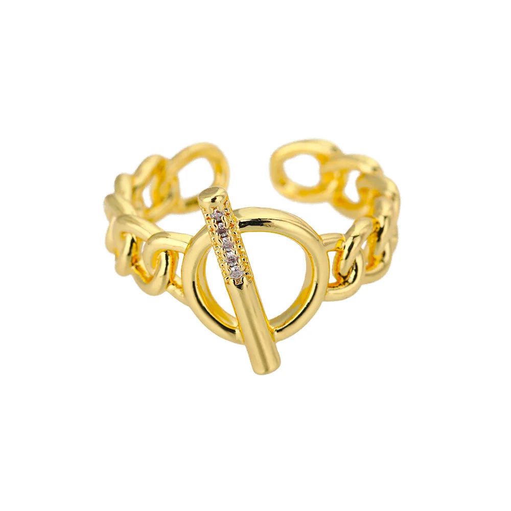 Classic Twist Chain Open Rings for Women - Image 34