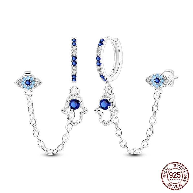 New 925 Sterling Silver Tassel Earrings – Love Heart, Star, Moon, Dragonfly & Tulip Designs - Image 13