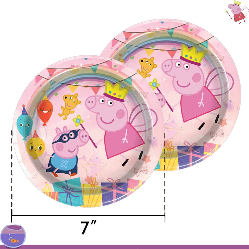 Peppa Pig Birthday Party Set – Kids’ Party Supplies with Speaker, Plates, Cups & Decorations - Image 8