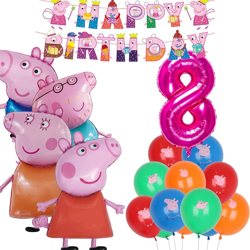 Peppa Pig Birthday Party Set – Kids’ Party Supplies with Speaker, Plates, Cups & Decorations - Image 15