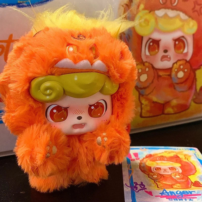 Jotoys Q Baby Emotional Hairy Monster Blind Box Series – Cute Backpack Ornament & Keychain Surprise Gift - Image 4