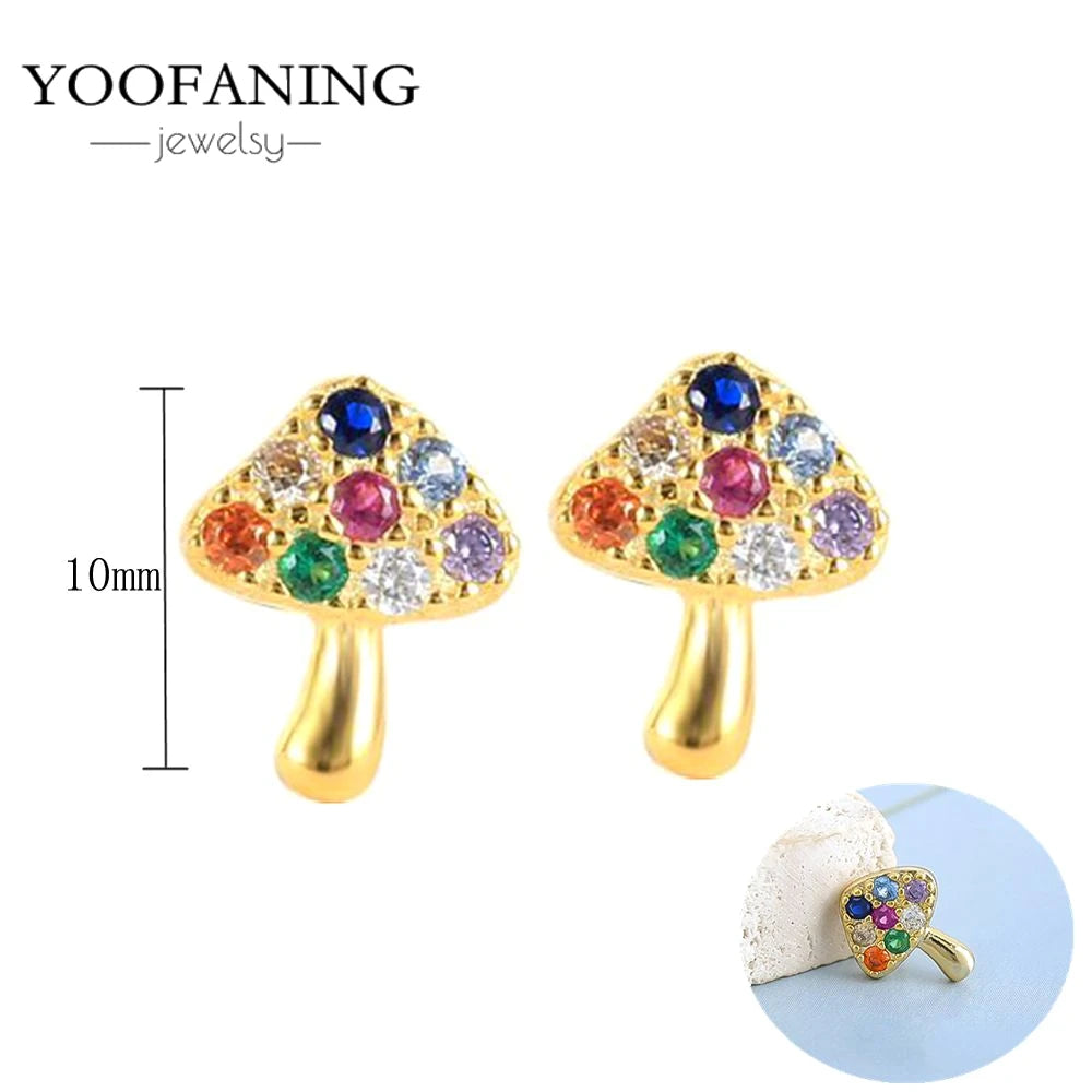 925 Sterling Silver Red Series Hoop Earrings – Red Zircon Love, Strawberry & Starfish Design - Image 44