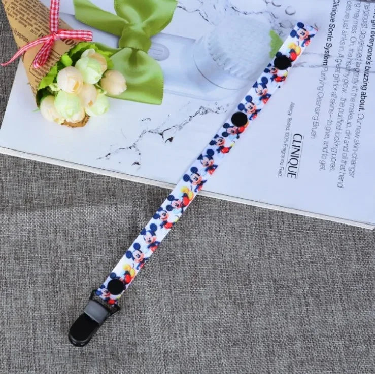 Disney Mickey Cartoon Baby Pacifier Clip – Soft & Comfortable Soothing Chain for Infants - Image 11